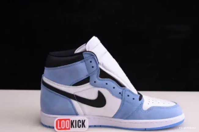 UNIVERSITY HIGH BLACK BLUE AIR WHITE JORDAN RETRO 555088-134 1 0601